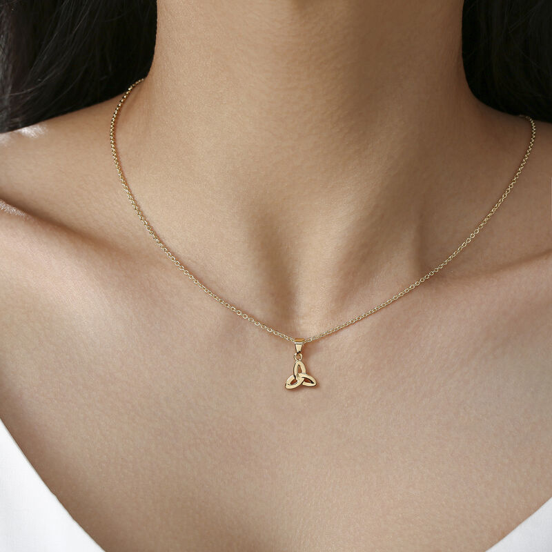 Grá Collection Gold Plated Trinity Knot Pendant